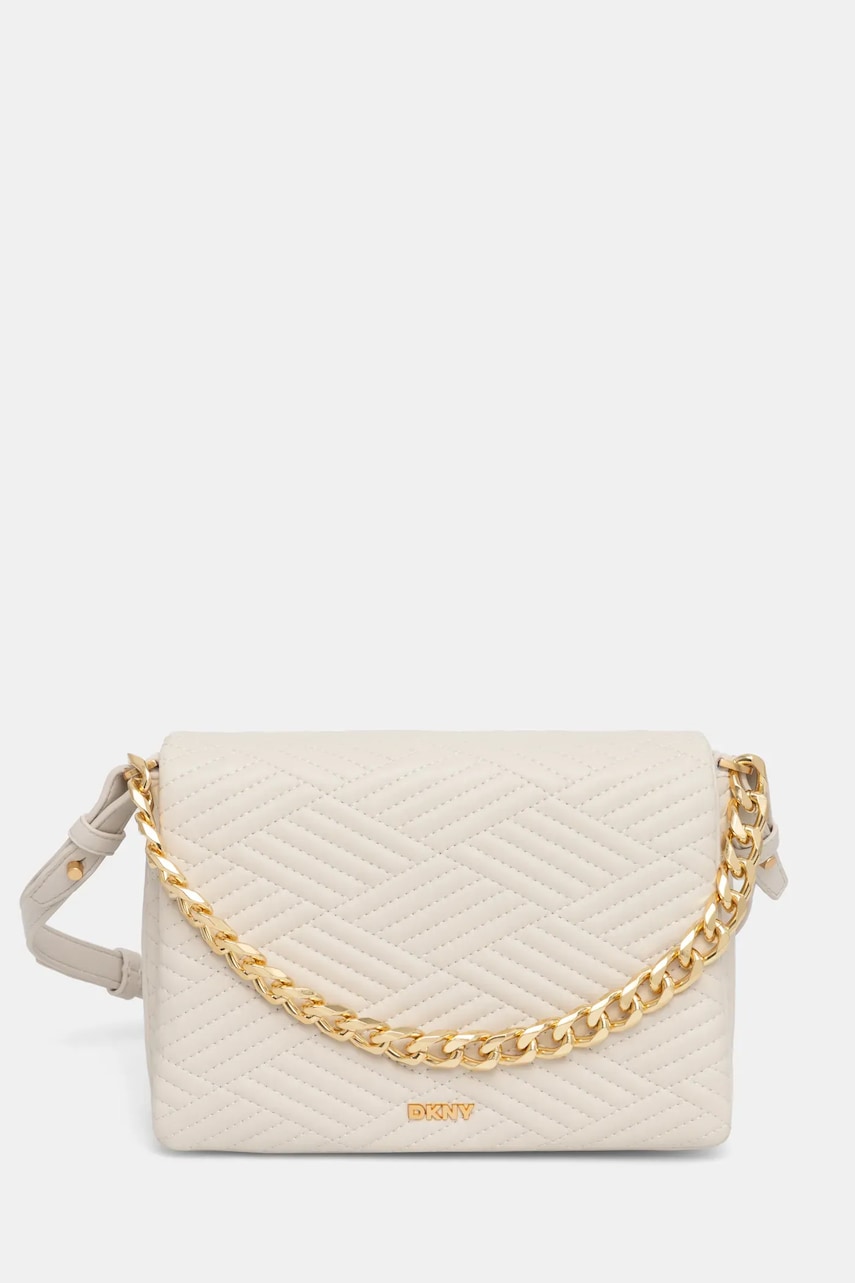Dkny poseta de piele culoarea bej, R44EKI05