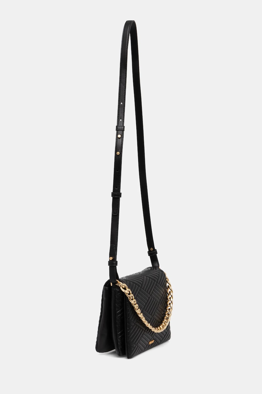 Кожаная сумочка Dkny цвет чёрный R44EKI05 Кожаная сумочка Dkny цвет чёрный R44EKI05