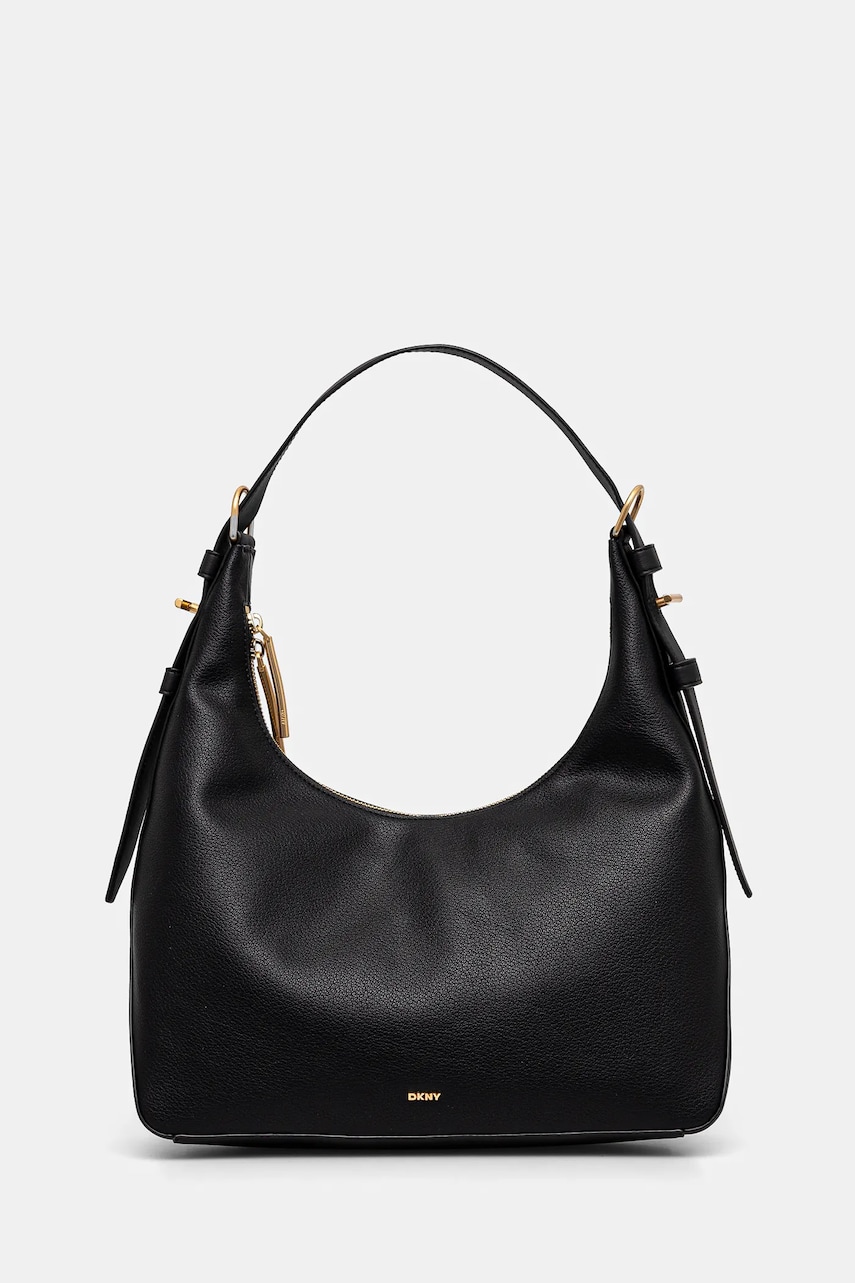 Dkny poseta de piele culoarea negru, R44CAI64