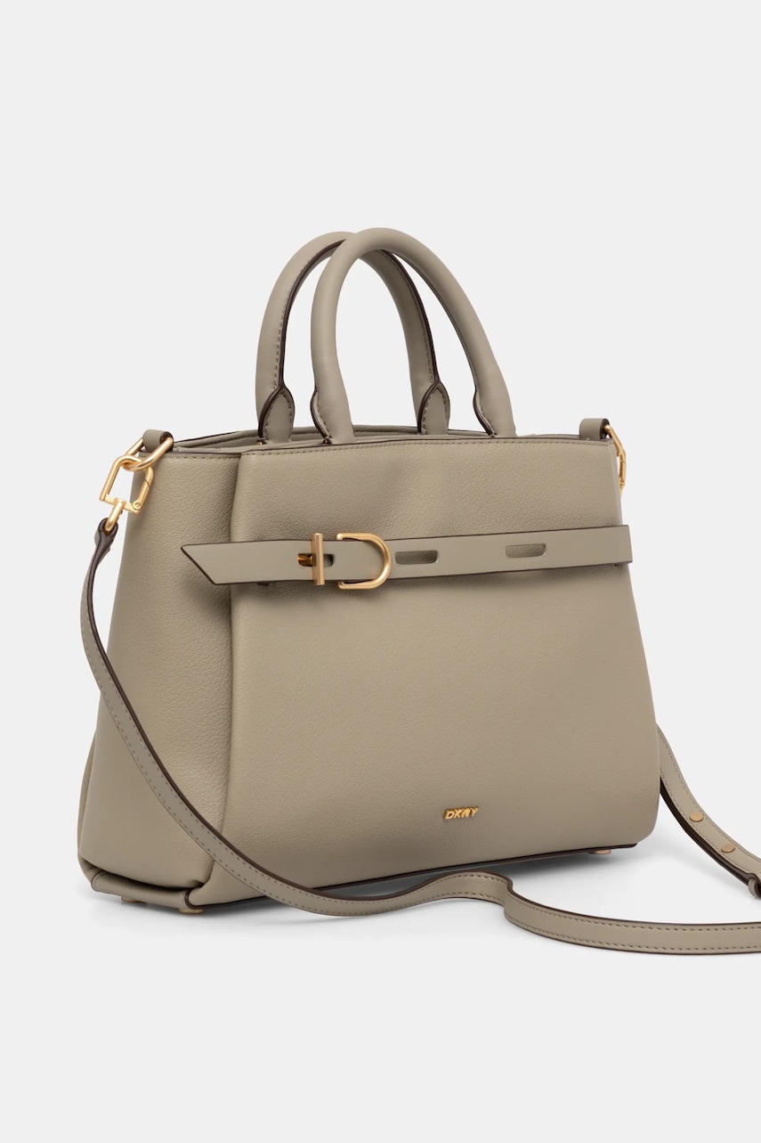Кожаная сумочка Dkny цвет бежевый R44DAI68 Кожаная сумочка Dkny цвет бежевый R44DAI68