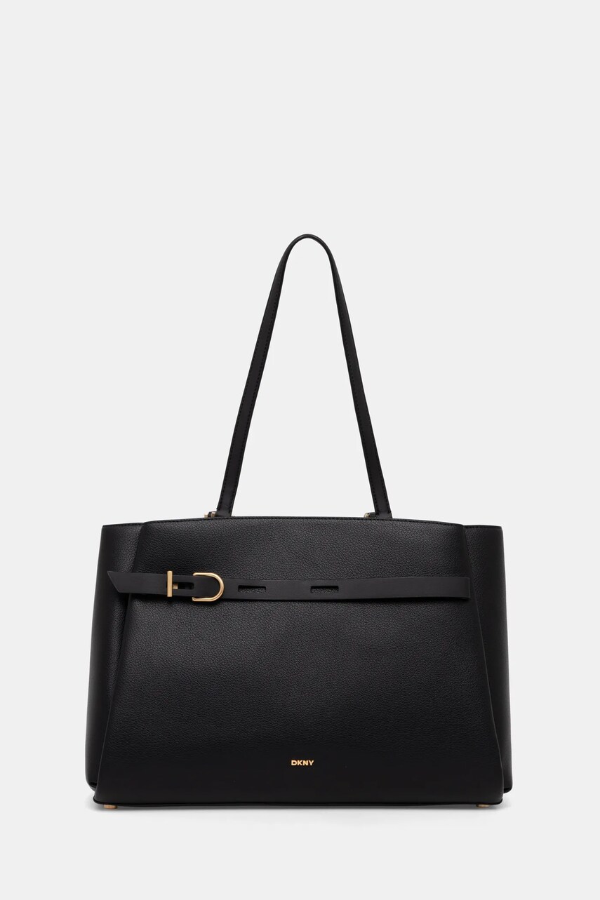 Dkny poseta de piele culoarea negru, R44AAI67
