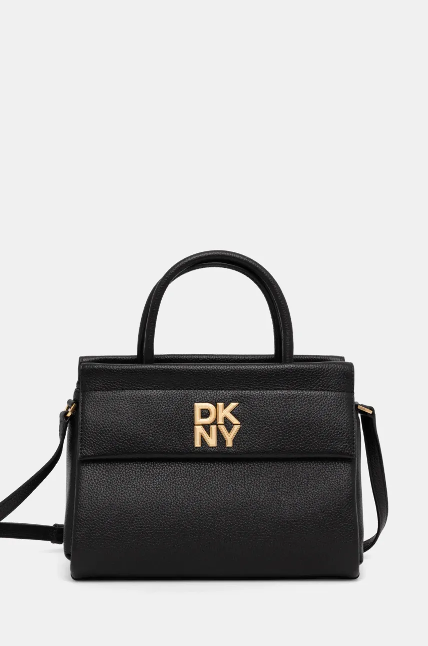 Dkny poseta de piele culoarea negru, R44DAI70