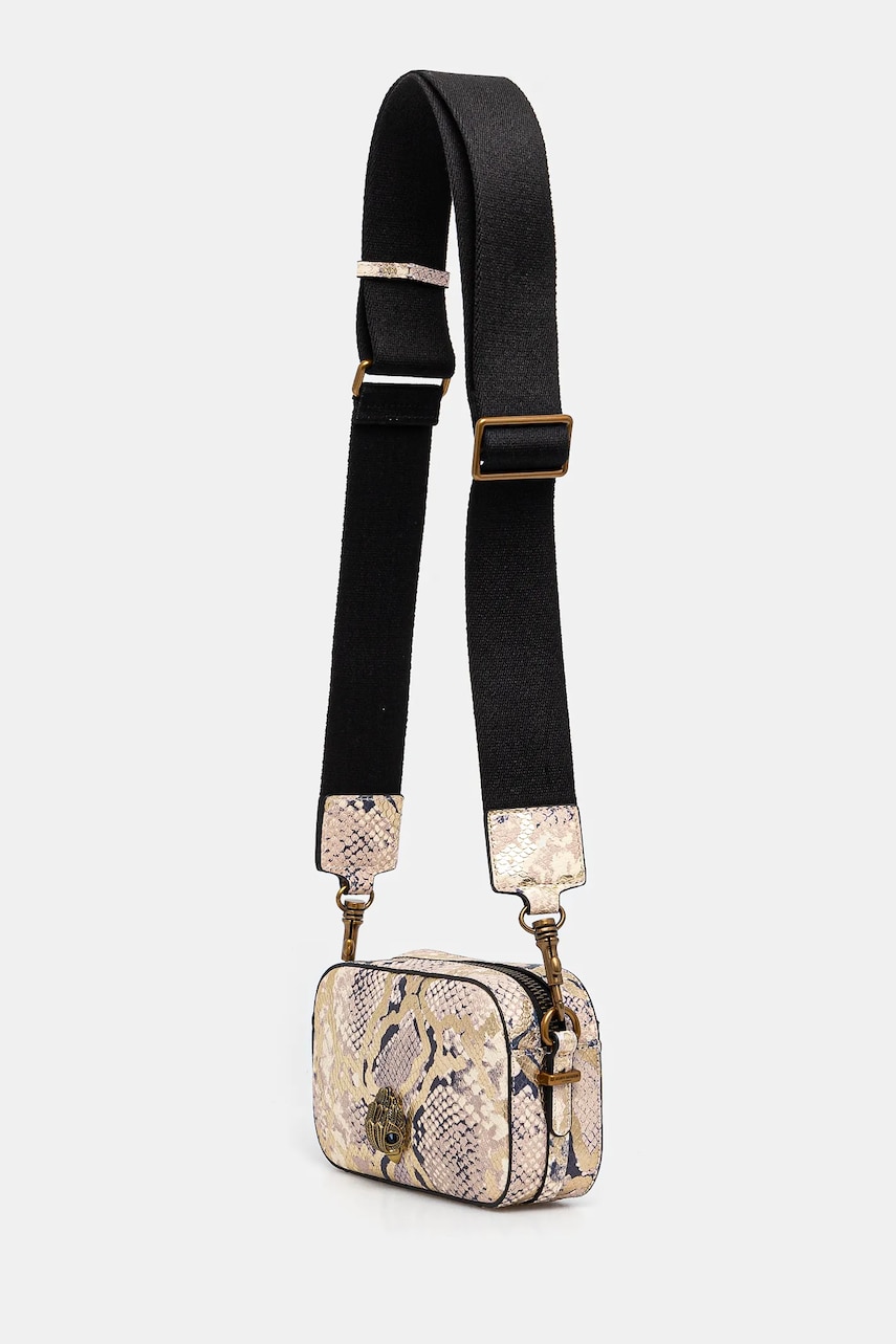 Кожаная сумочка Kurt Geiger London цвет бежевый 8475666719 Кожаная сумочка Kurt Geiger London цвет бежевый 8475666719