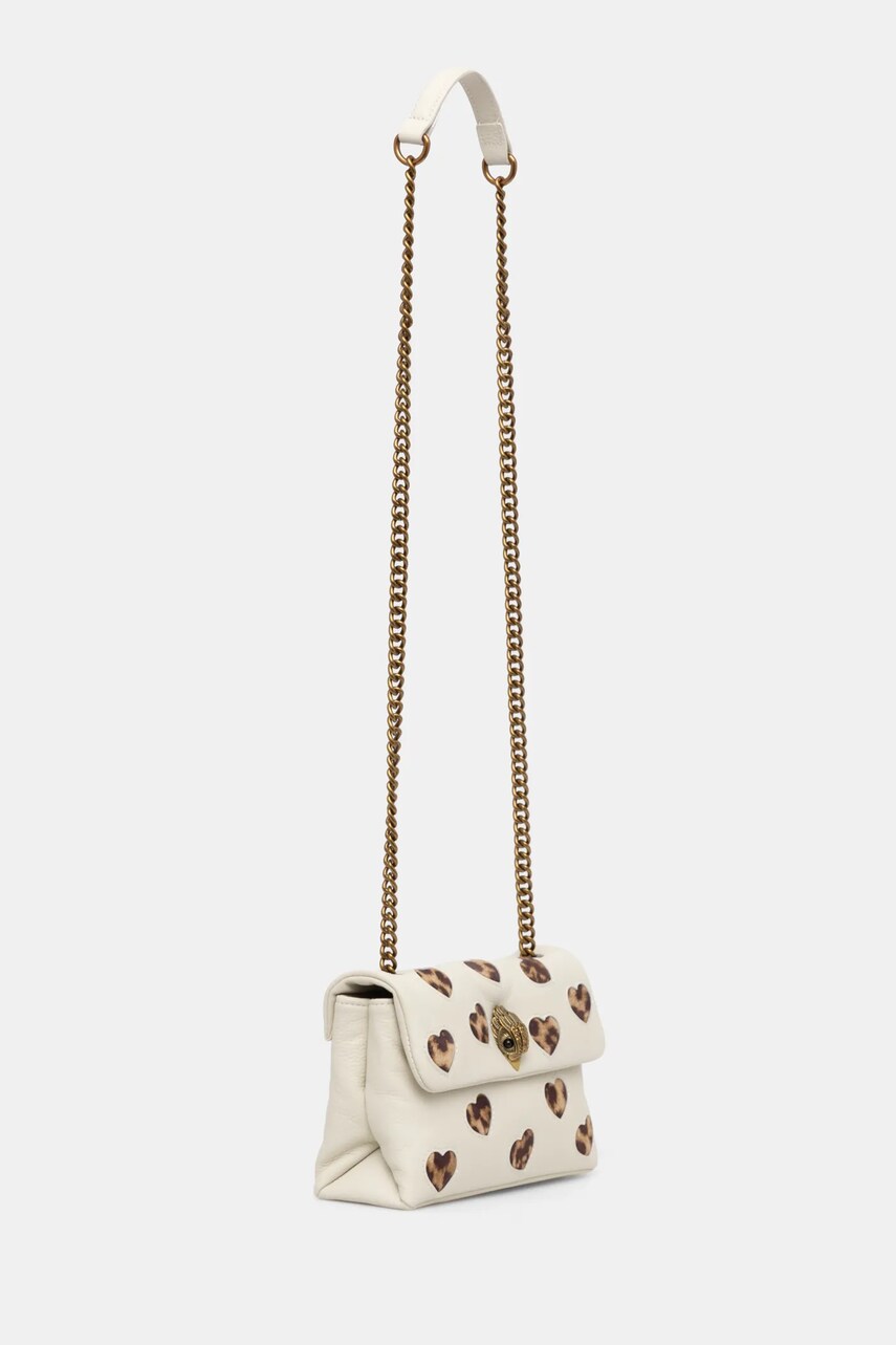 Кожаная сумочка Kurt Geiger London цвет бежевый 2716544129 Кожаная сумочка Kurt Geiger London цвет бежевый 2716544129