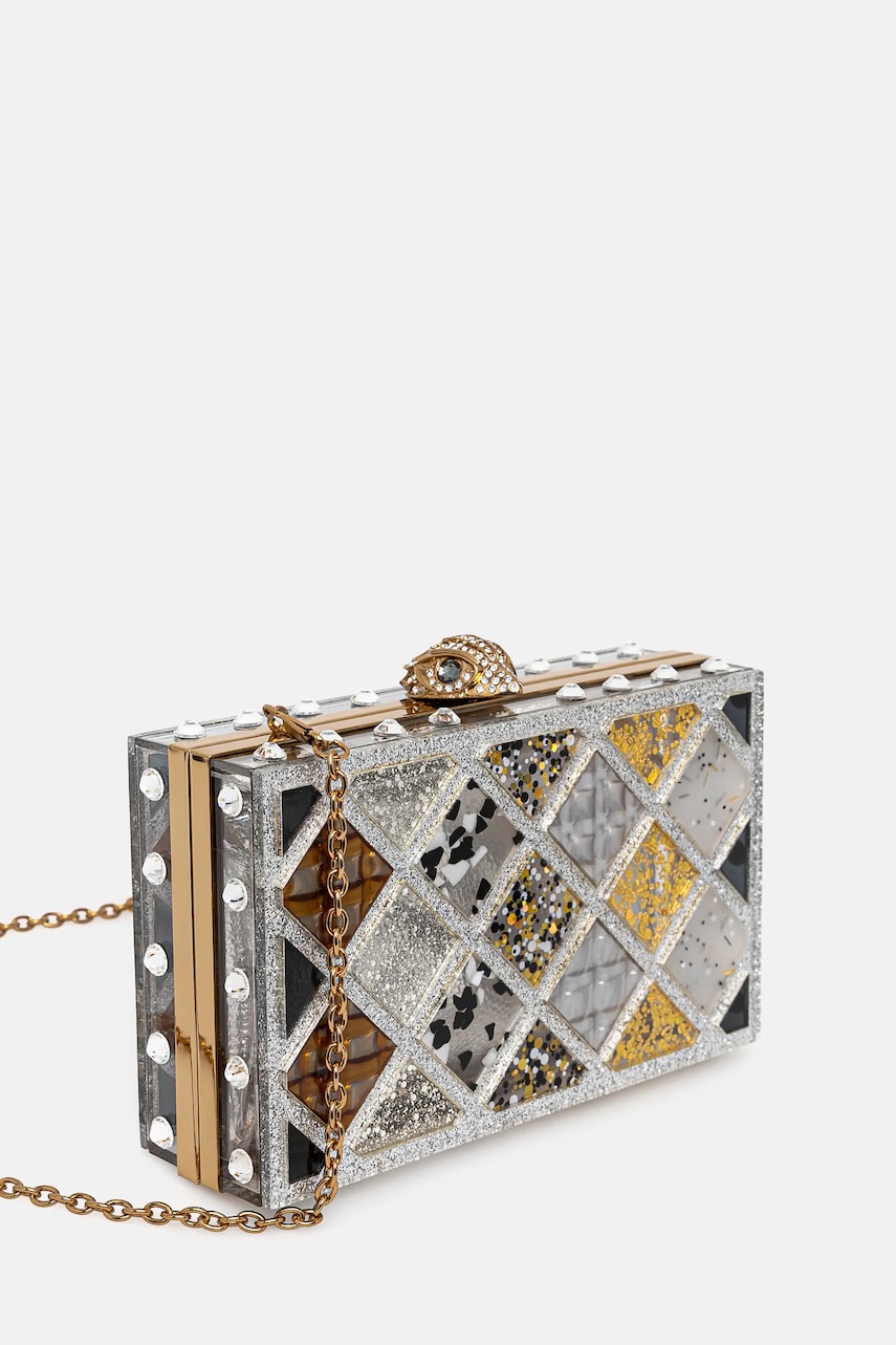 Клатч Kurt Geiger London цвет серебрянный 3592965979 Клатч Kurt Geiger London цвет серебрянный 3592965979