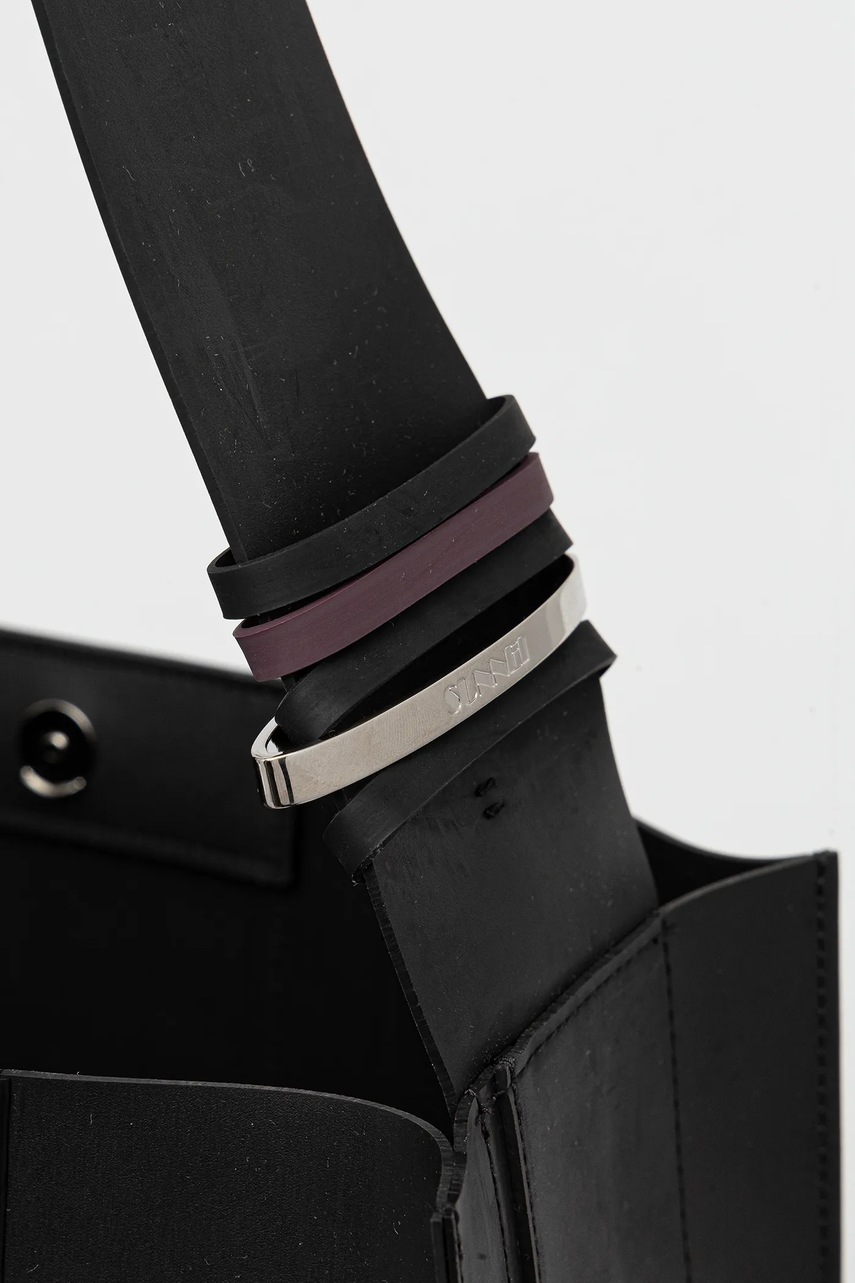 Τσάντα Sunnei χρώμα: μαύρο, ACCXBAG047 φωτογραφία