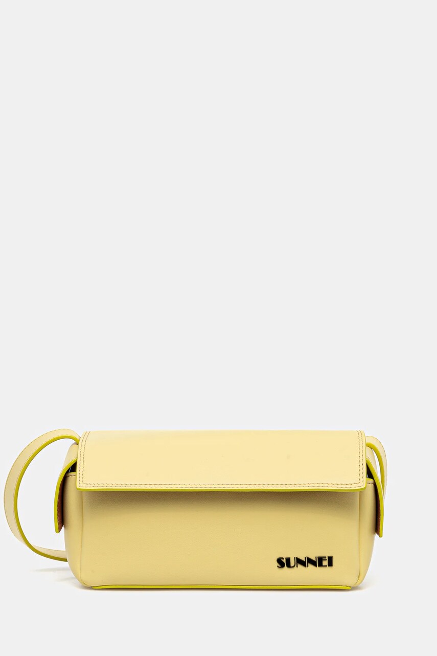 Sunnei geanta culoarea galben, ACCXBAG067