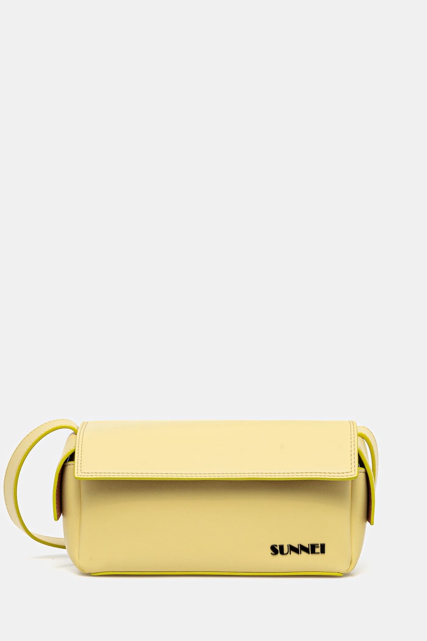 Sunnei geantă culoarea galben, ACCXBAG067