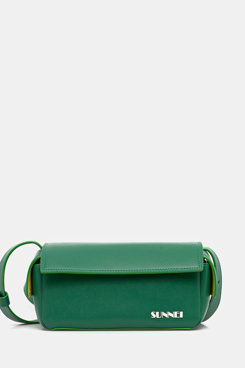 Sunnei geantă culoarea verde, ACCXBAG067