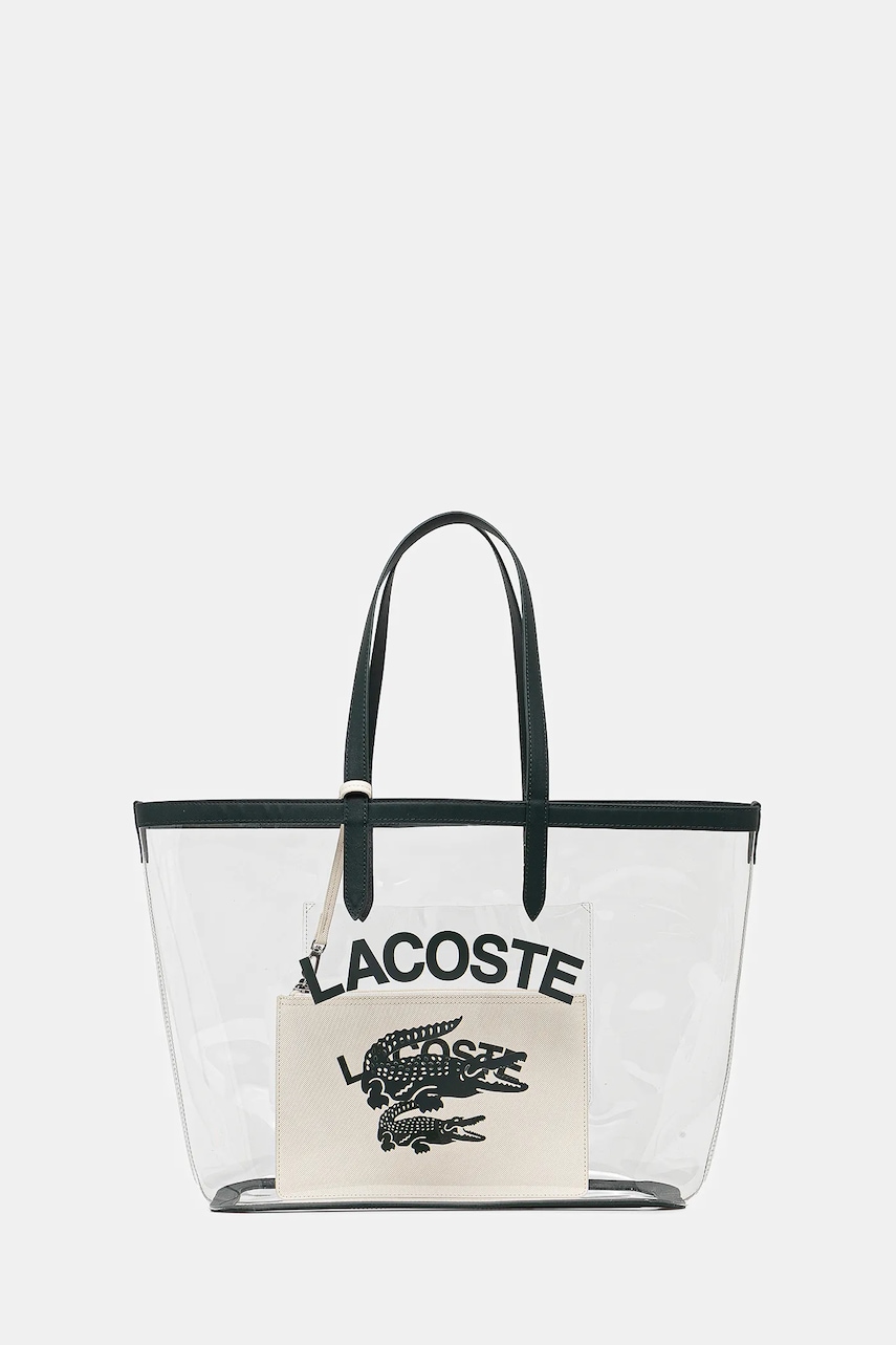 Lacoste geantă culoarea alb, NF4930AS