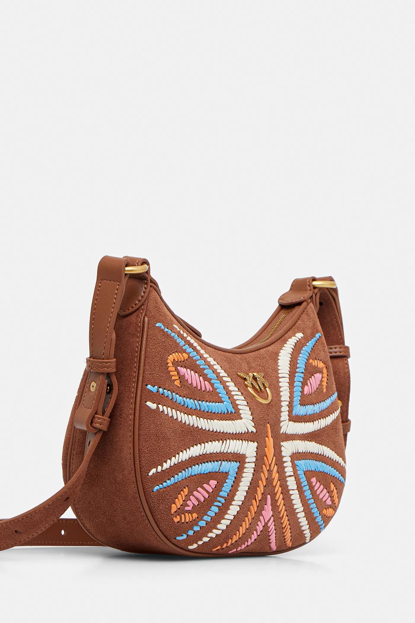 Замшевая сумочка Pinko цвет коричневый 102790 A2IW