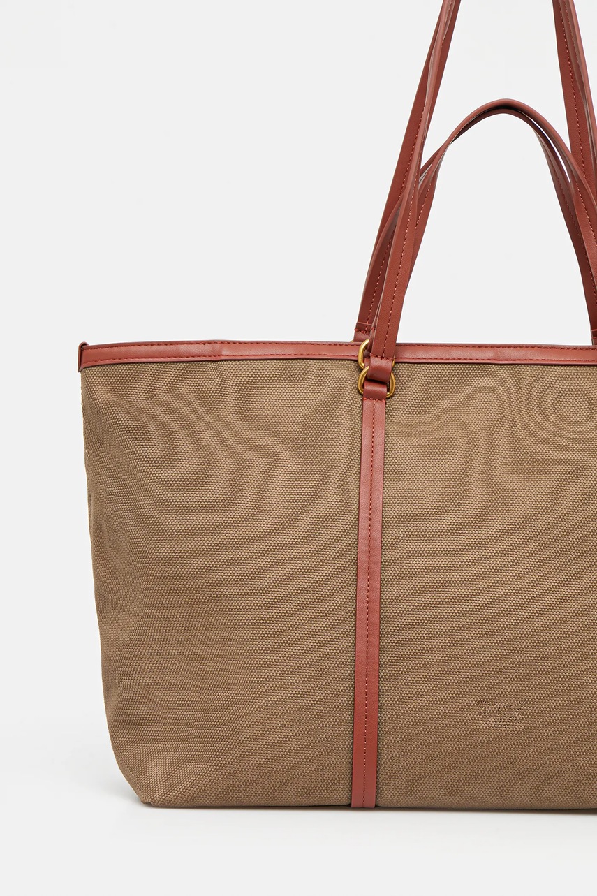 Хлопковая сумка Pinko цвет коричневый 104715 A2G2