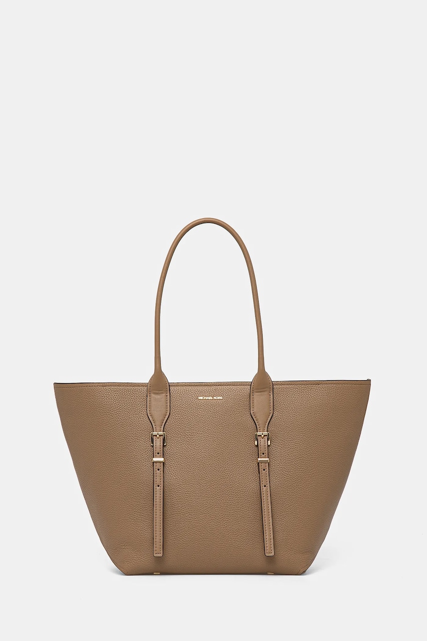 MICHAEL Michael Kors poseta de piele culoarea bej, 30R5G9OT7L MICHAEL Michael Kors poseta de piele culoarea bej, 30R5G9OT7L