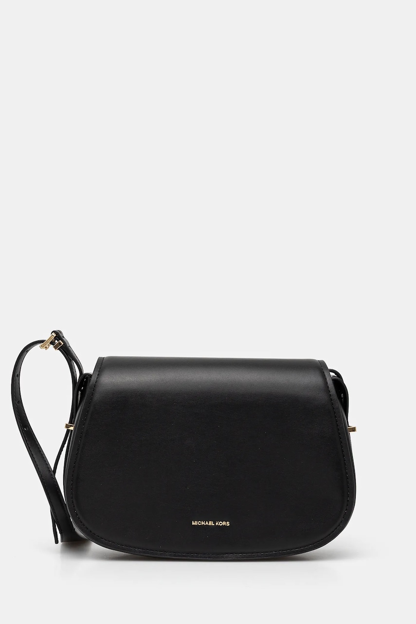 MICHAEL Michael Kors poseta de piele culoarea negru, 30R5GL0M2L