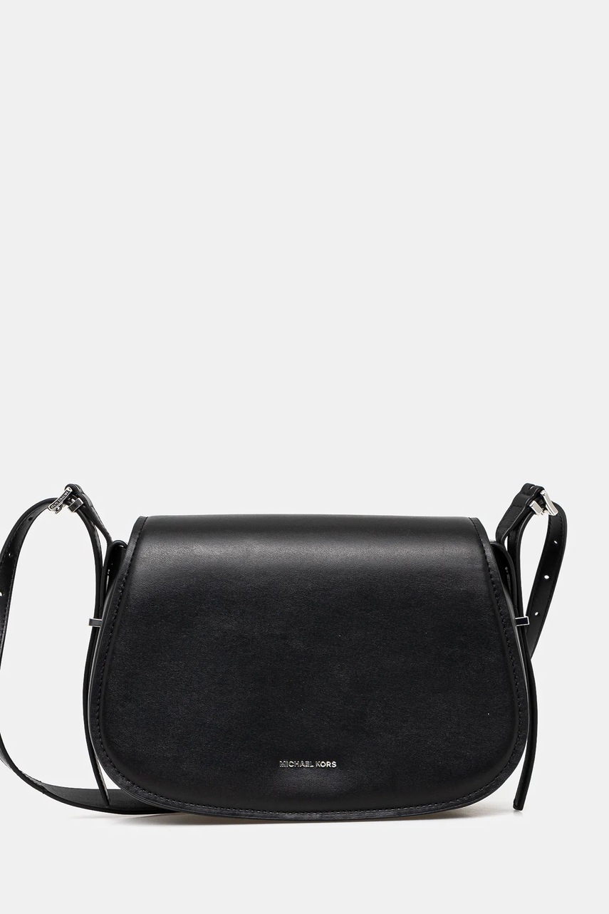 MICHAEL Michael Kors poseta de piele culoarea negru, 30R5SL0M2L