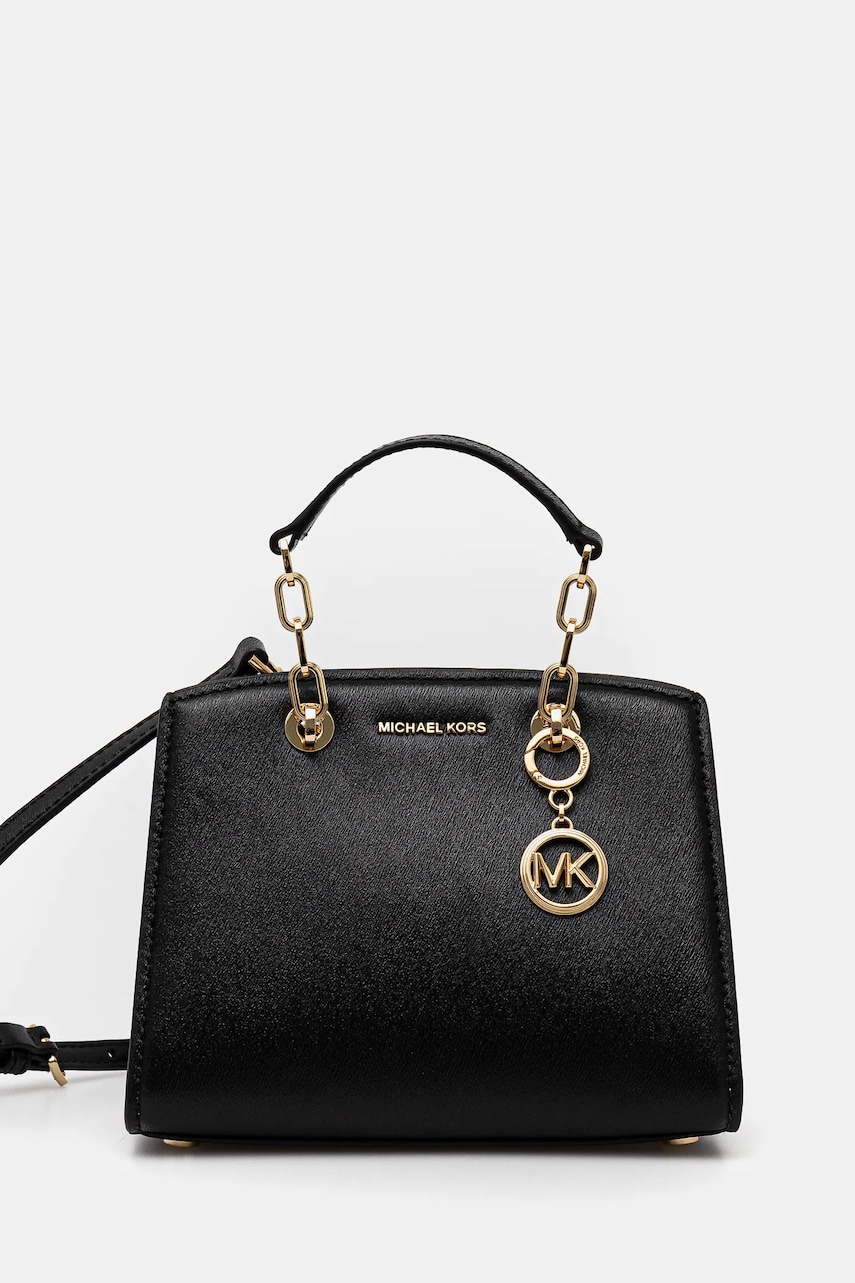 MICHAEL Michael Kors poseta de piele culoarea negru, 32S4GCYC1T MICHAEL Michael Kors poseta de piele culoarea negru, 32S4GCYC1T