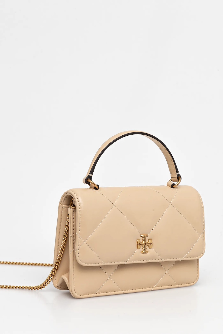 Сумочка Tory Burch Kira Diamond Quilt Mini цвет бежевый 158326-700 Сумочка Tory Burch Kira Diamond Quilt Mini цвет бежевый 158326-700