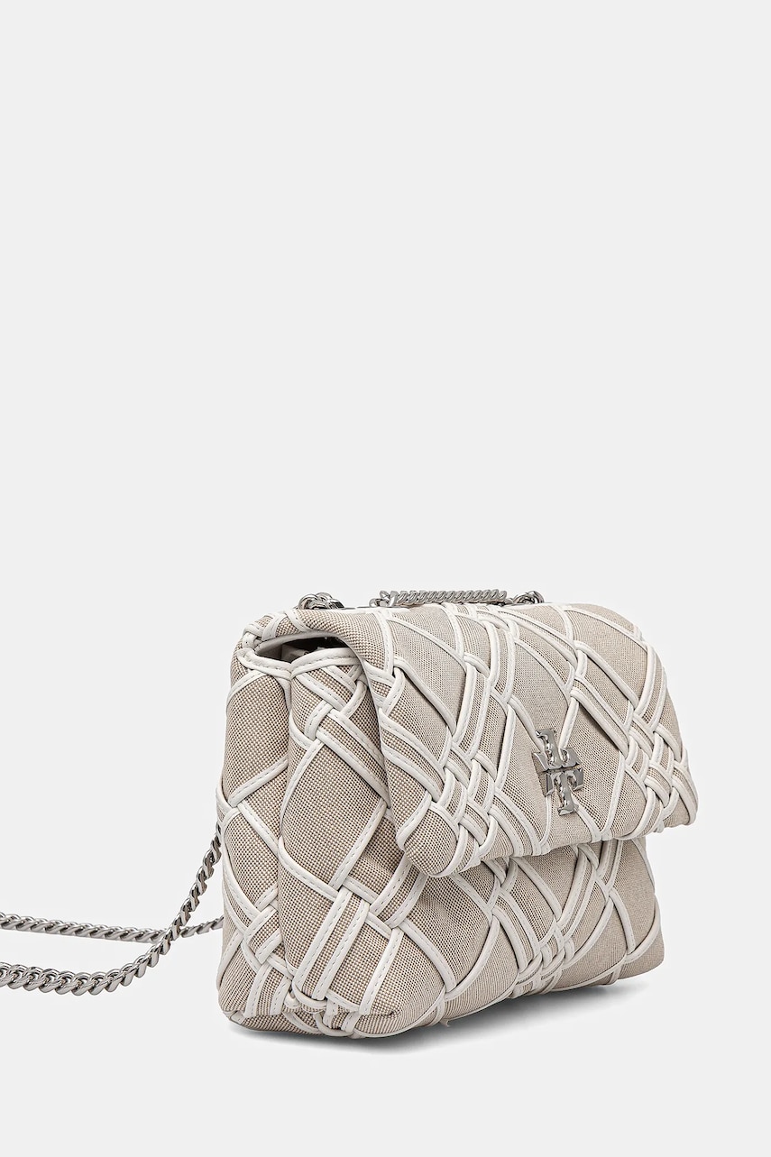 Сумочка Tory Burch Kira Woven Canvas Small цвет бежевый 151267-250 Сумочка Tory Burch Kira Woven Canvas Small цвет бежевый 151267-250