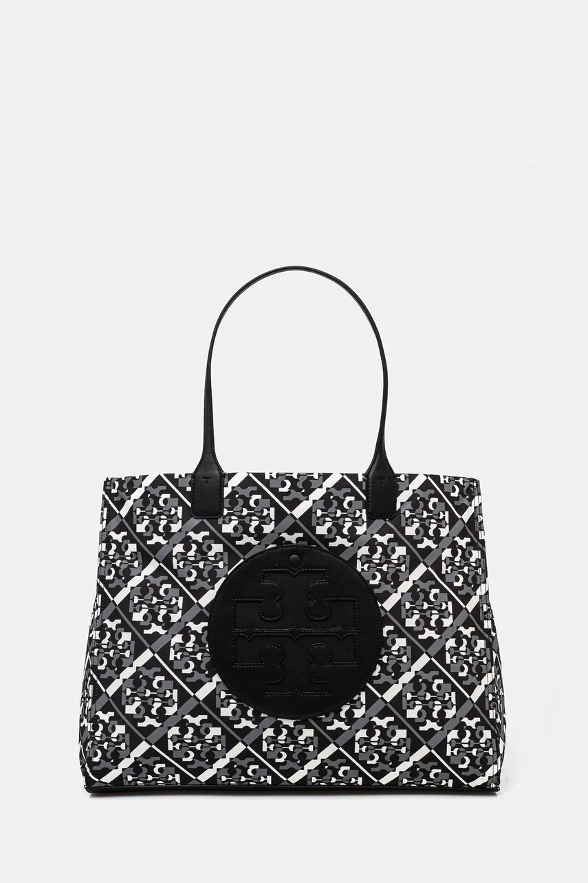 Tory Burch poseta Ella Printed culoarea negru, 164879-001 Tory Burch poseta Ella Printed culoarea negru, 164879-001
