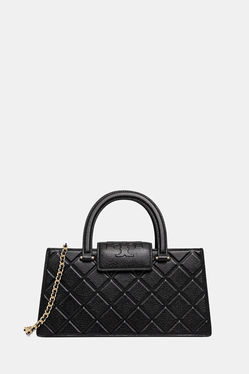 Tory Burch poseta Fleming culoarea negru, 164763-001 Tory Burch poseta Fleming culoarea negru, 164763-001