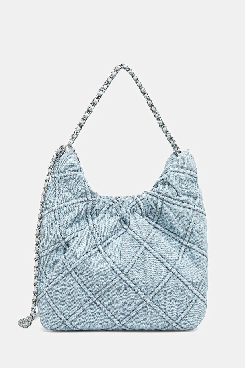 Tory Burch geanta Fleming Denim Mini Hobo 167972-414
