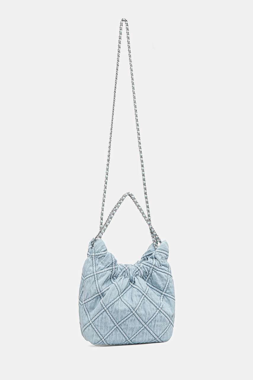 Сумочка Tory Burch Fleming Denim Mini Hobo 167972-414 Сумочка Tory Burch Fleming Denim Mini Hobo 167972-414