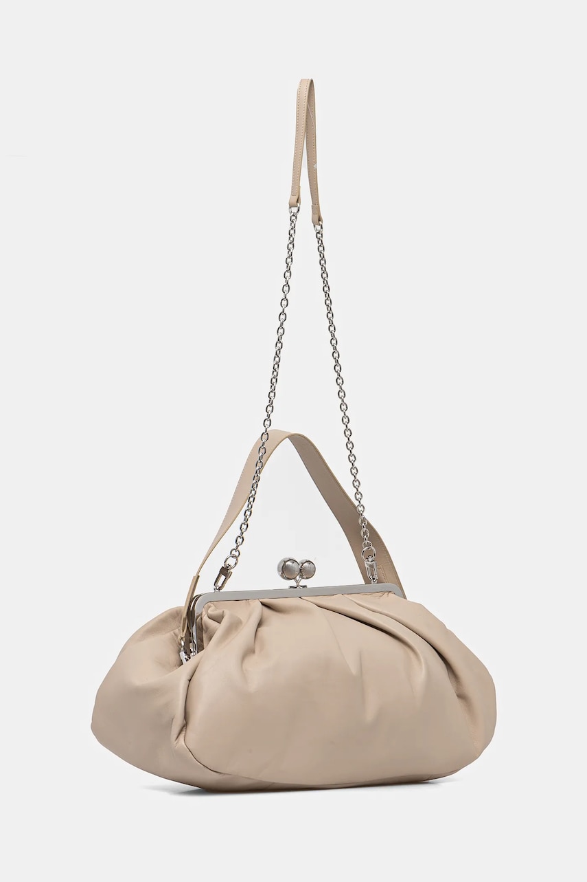 Кожаная сумочка Weekend Max Mara цвет бежевый 2515511014600 Кожаная сумочка Weekend Max Mara цвет бежевый 2515511014600