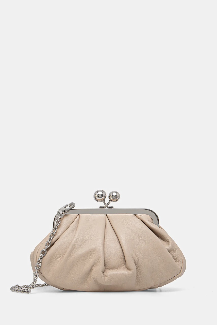 Weekend Max Mara poseta piele culoarea bej, 2515511034600