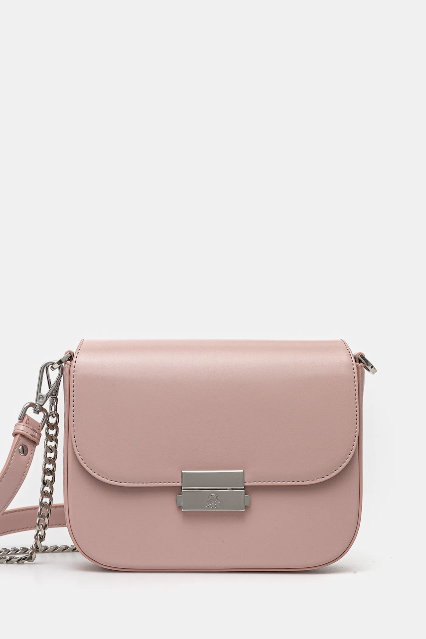 United Colors of Benetton poseta culoarea roz, 6QTUDY06Y United Colors of Benetton poseta culoarea roz, 6QTUDY06Y