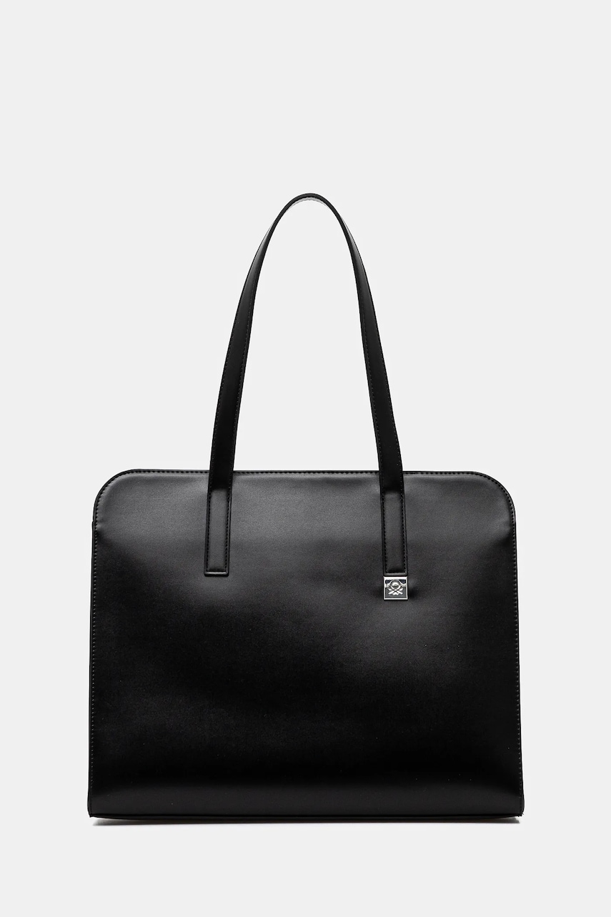 United Colors of Benetton poseta culoarea negru, 6QTUDY074 United Colors of Benetton poseta culoarea negru, 6QTUDY074