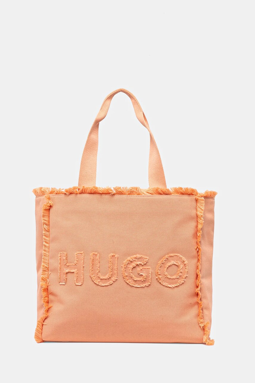 HUGO poseta culoarea portocaliu, 50541867