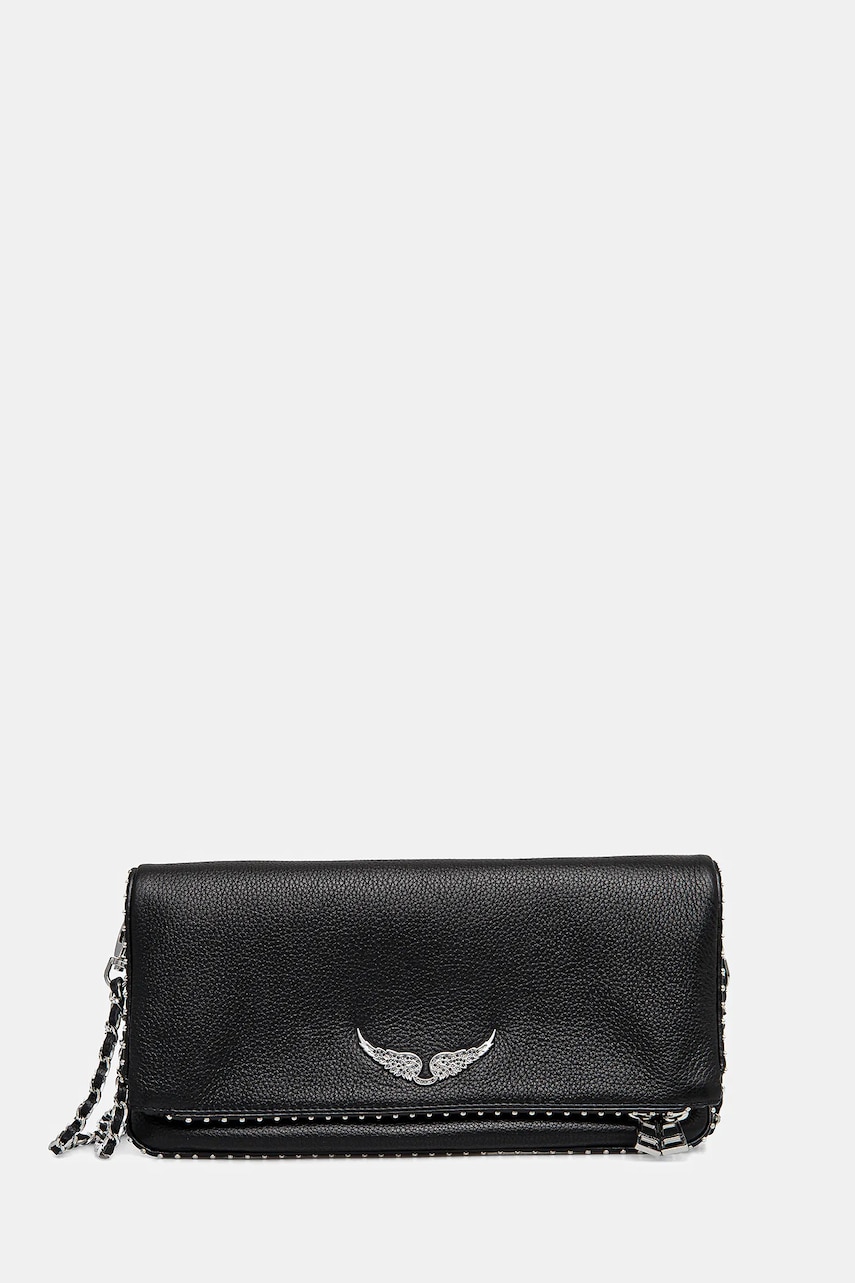 ZADIG&VOLTAIRE poseta de piele culoarea negru, LWBA00002 ZADIG&VOLTAIRE poseta de piele culoarea negru, LWBA00002