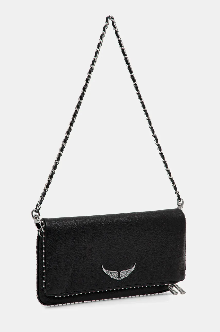 Кожаная сумочка ZADIG&VOLTAIRE цвет чёрный LWBA00002 Кожаная сумочка ZADIG&VOLTAIRE цвет чёрный LWBA00002