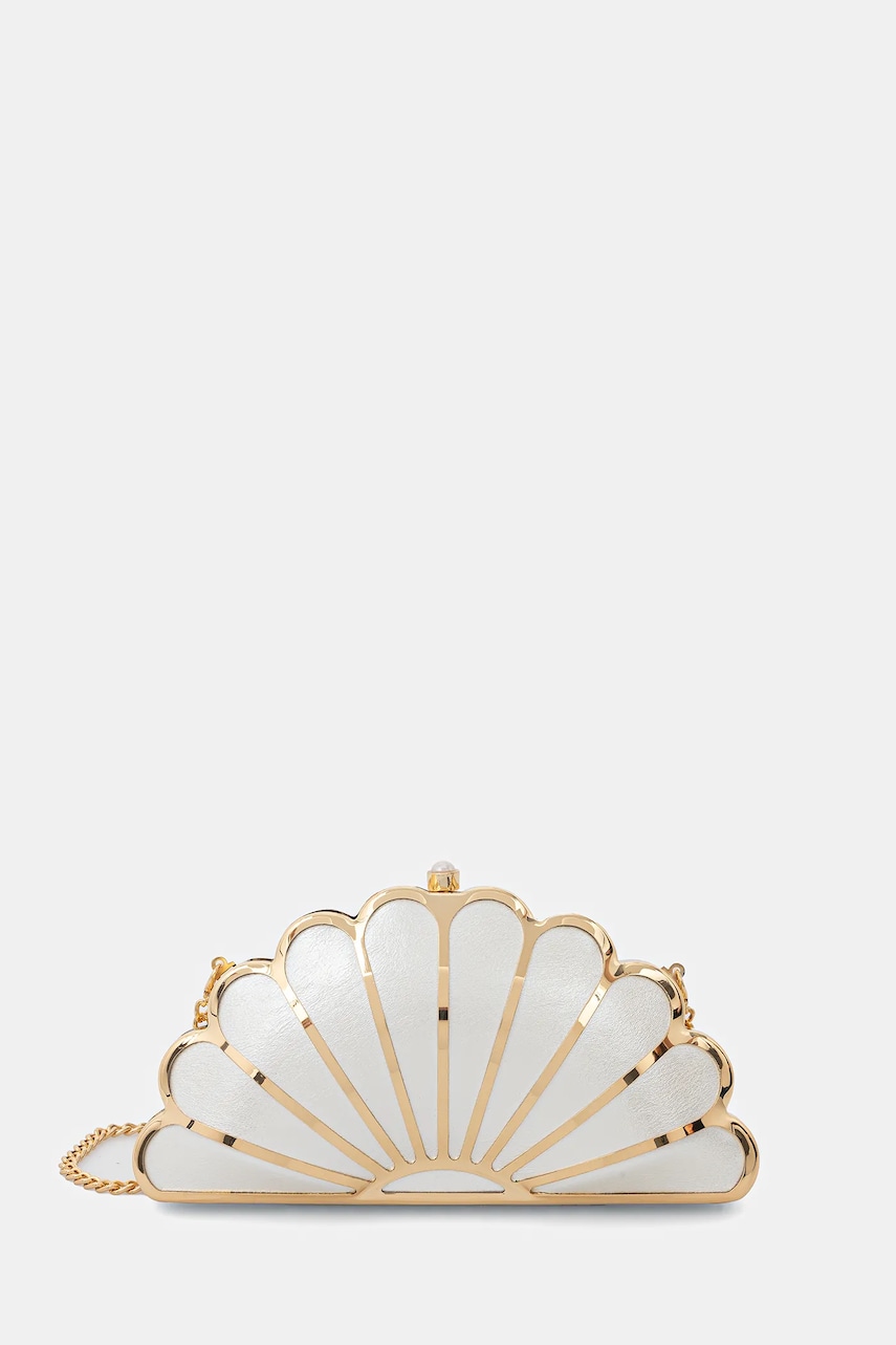 Aldo poseta ARIELCLUTCH culoarea alb, 14009193