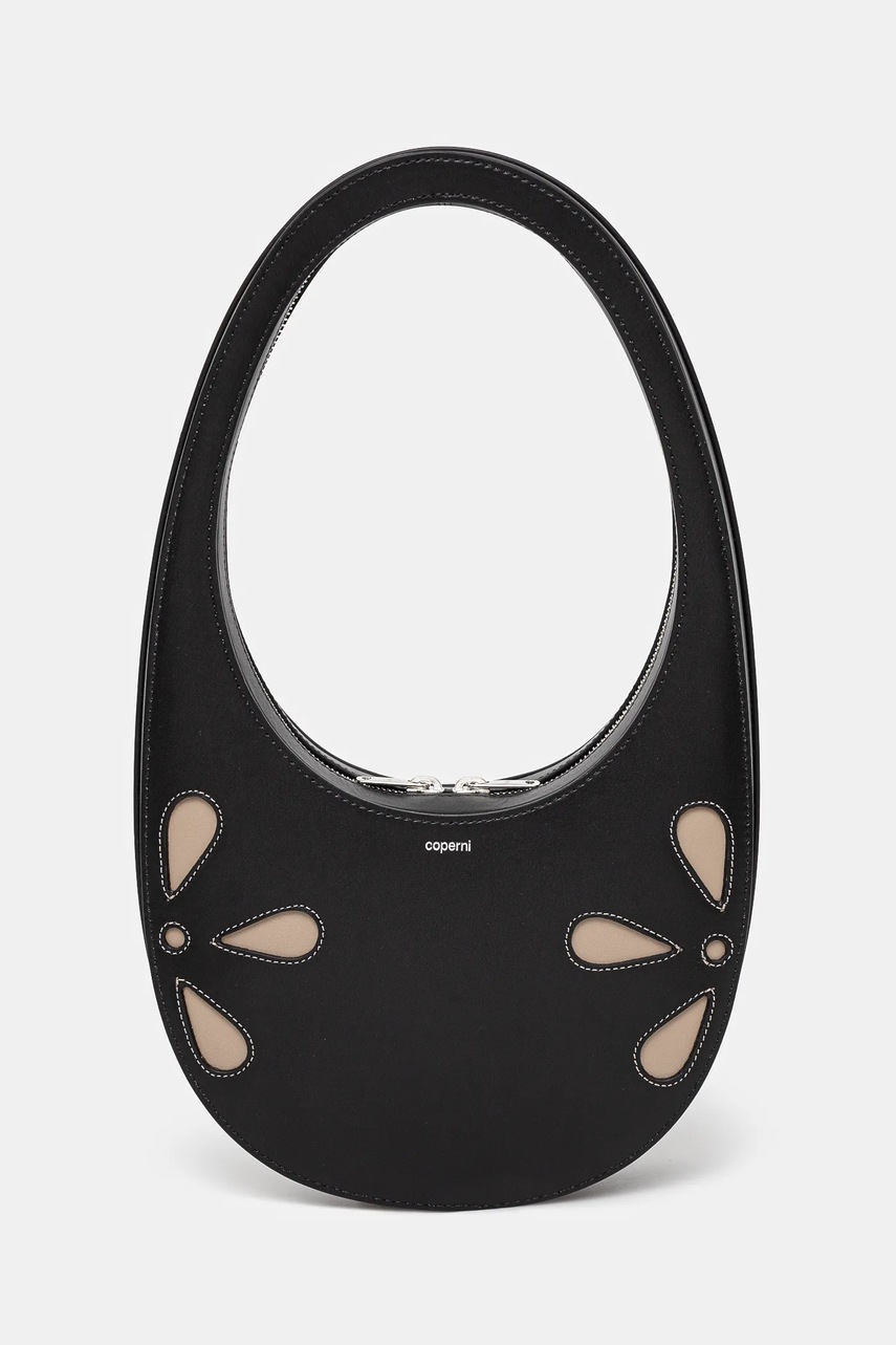 Coperni poșetă de piele Petal Swipe culoarea negru, COPBA01PF6031