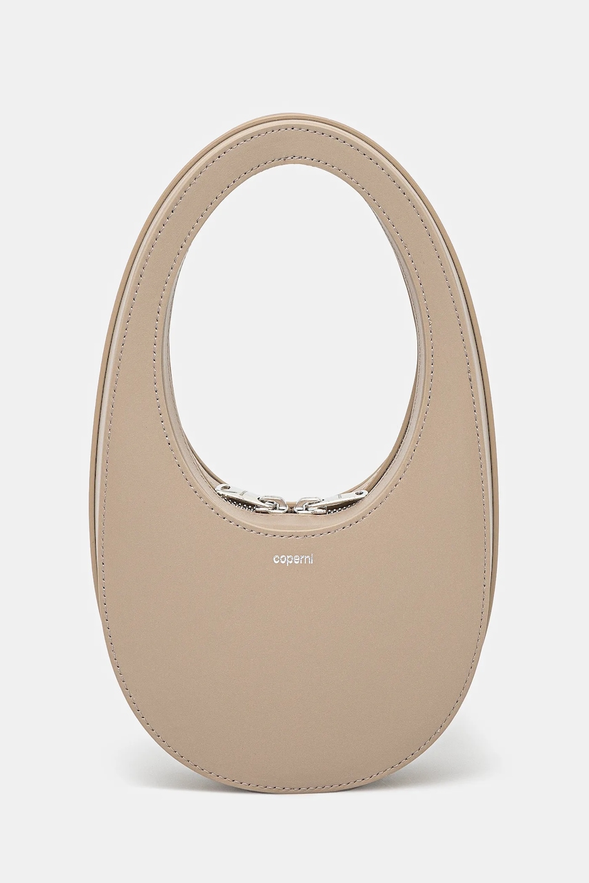 Coperni poșetă de piele Mini Swipe culoarea bej, COPBA01BISF6012