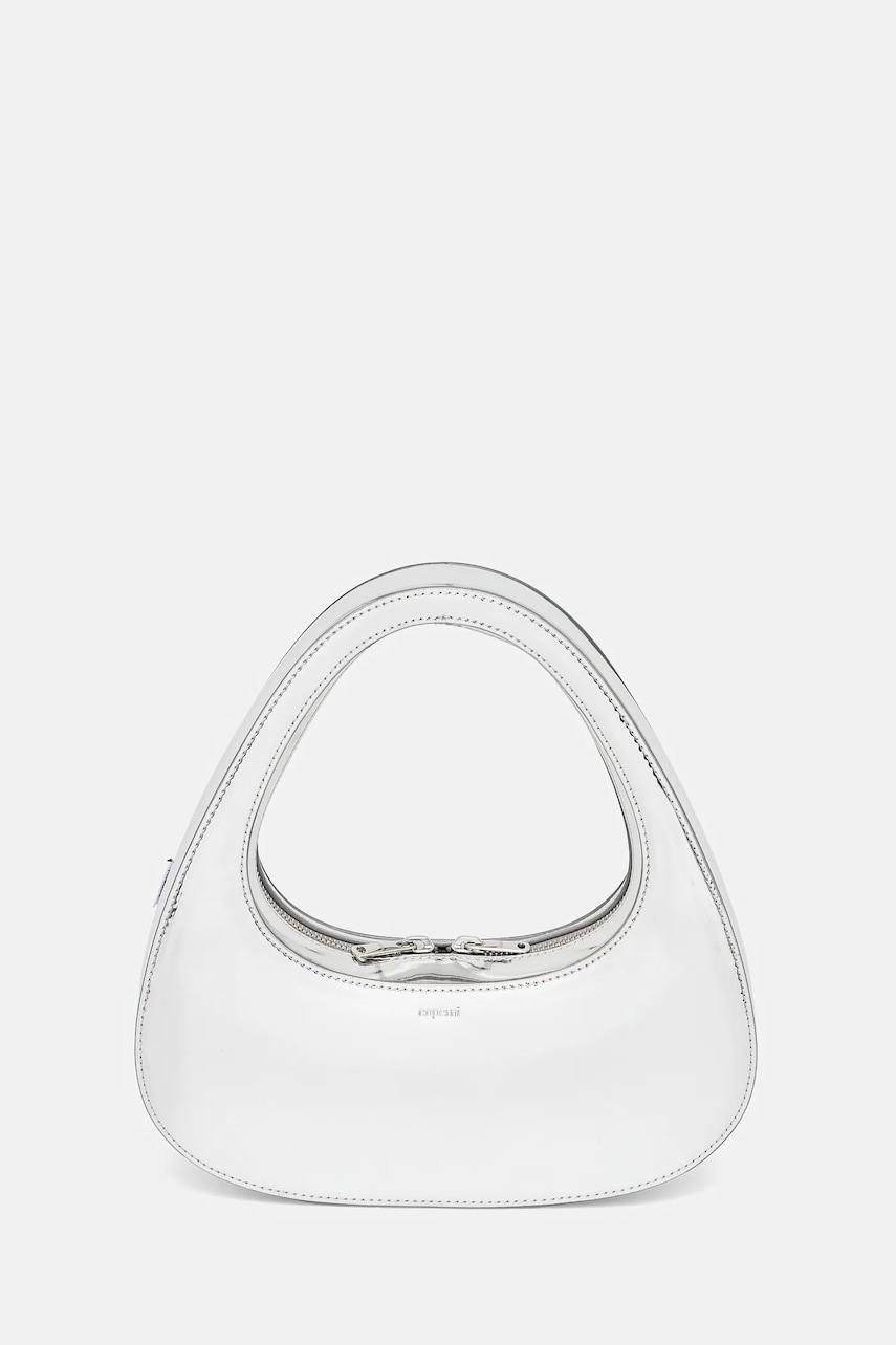 Coperni poseta Mirrored Baguette Swipe culoarea argintiu, COPBA04F6005 Coperni poseta Mirrored Baguette Swipe culoarea argintiu, COPBA04F6005