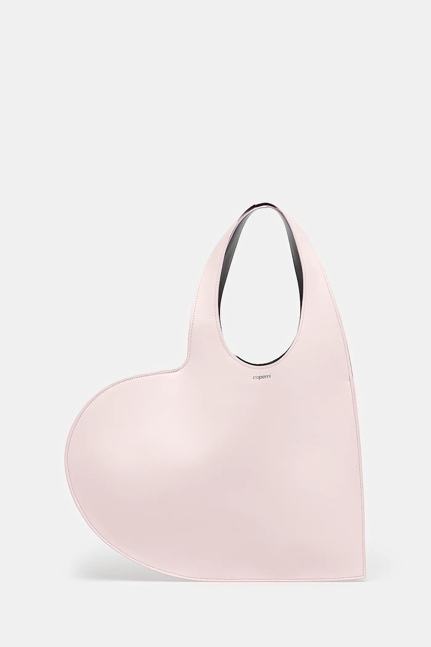 Coperni poseta de piele Heart Tote culoarea roz, COPBA14F6031 Coperni poseta de piele Heart Tote culoarea roz, COPBA14F6031
