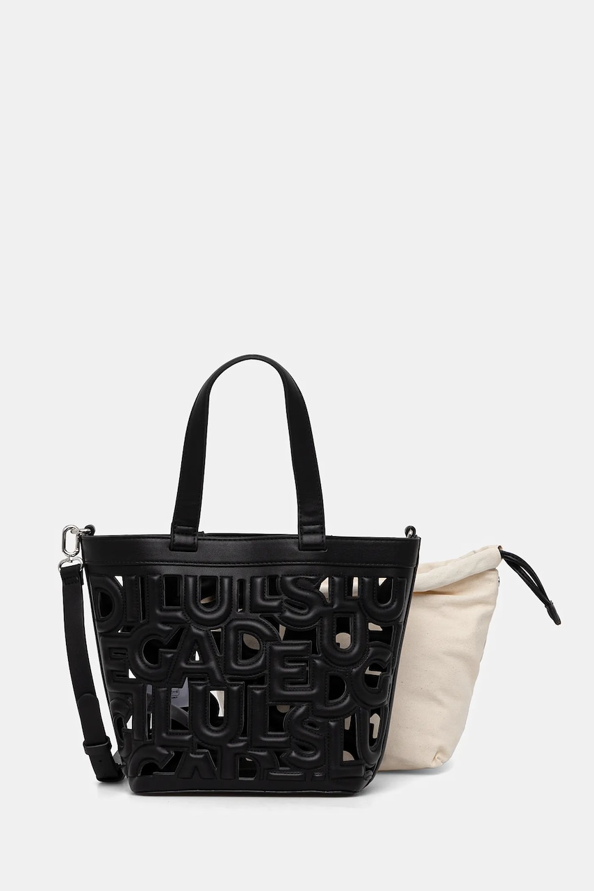 Desigual geantă MAKI VALDIVIA culoarea negru, 25SAXPBN Desigual geantă MAKI VALDIVIA culoarea negru, 25SAXPBN
