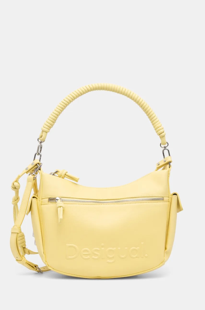 Desigual poseta HALF ASTANA FANTASY culoarea galben, 25SAXPBU