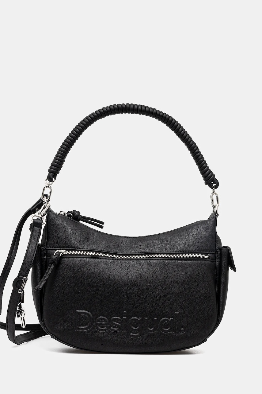 Desigual poseta HALF ASTANA BLACK culoarea negru, 25SAXPBX