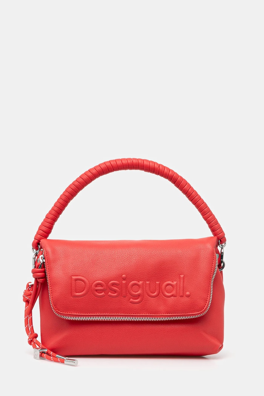 Desigual poseta HALF VENECIA 3.0 CORA culoarea rosu, 25SAXPCD Desigual poseta HALF VENECIA 3.0 CORA culoarea rosu, 25SAXPCD