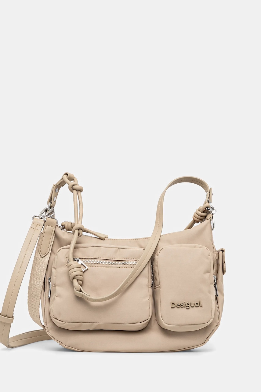 Desigual poseta PRIORI ASTANA E culoarea bej, 25SAXY43 Desigual poseta PRIORI ASTANA E culoarea bej, 25SAXY43