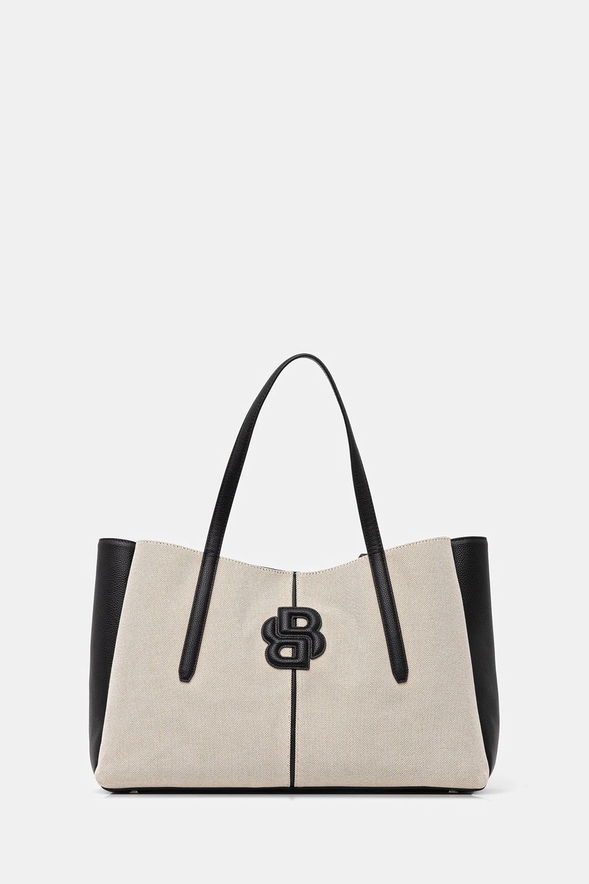 BOSS geantă culoarea bej, 50541502