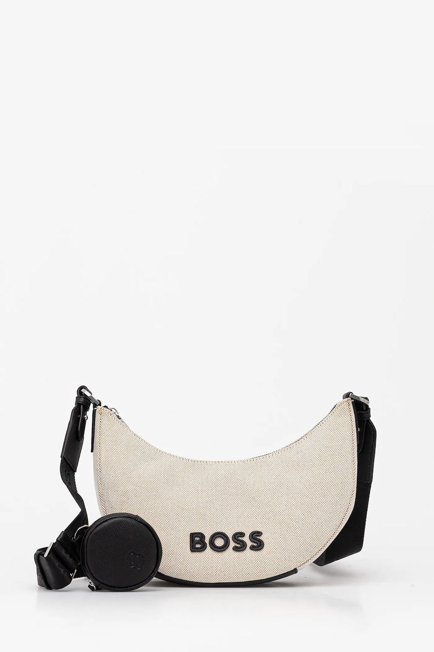 BOSS geantă culoarea bej, 50541511