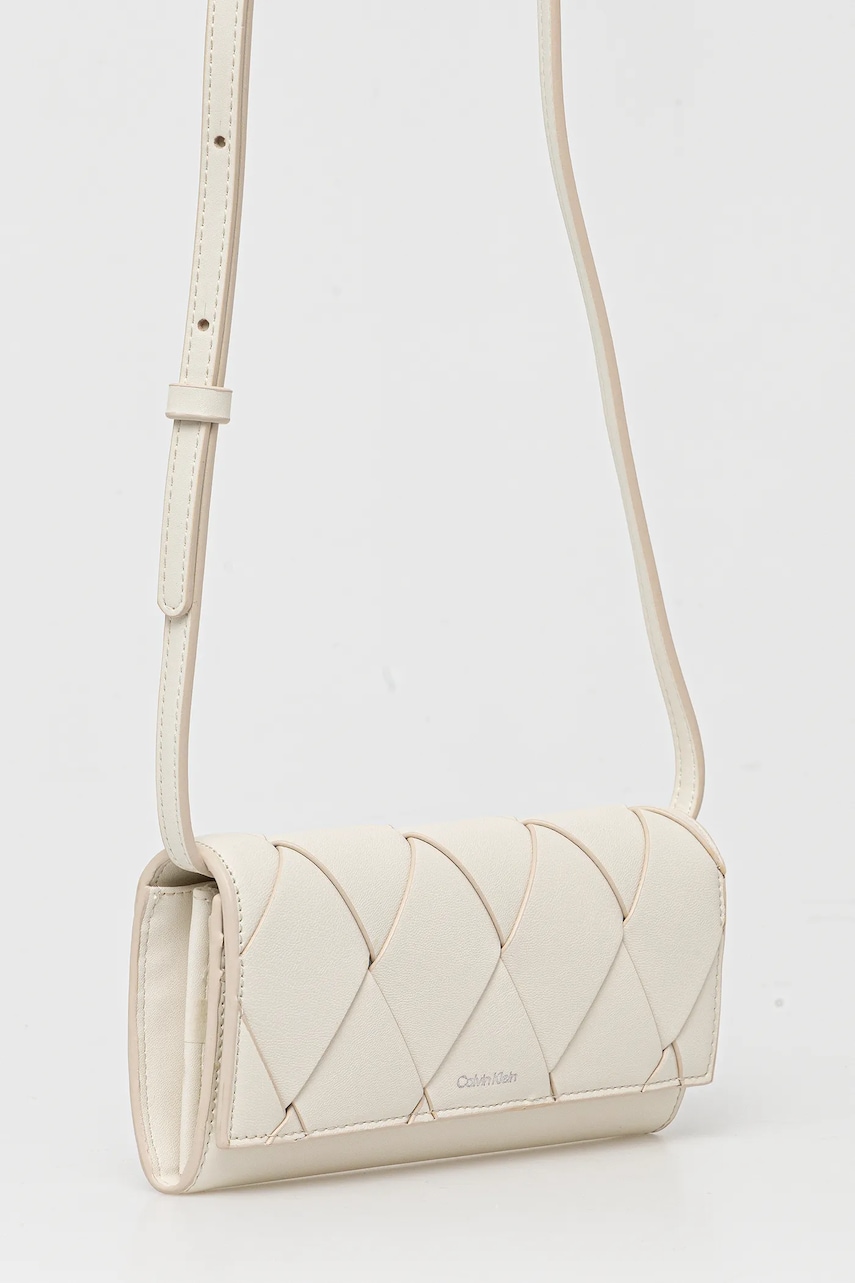 Клатч Calvin Klein цвет бежевый K60K612970 Клатч Calvin Klein цвет бежевый K60K612970