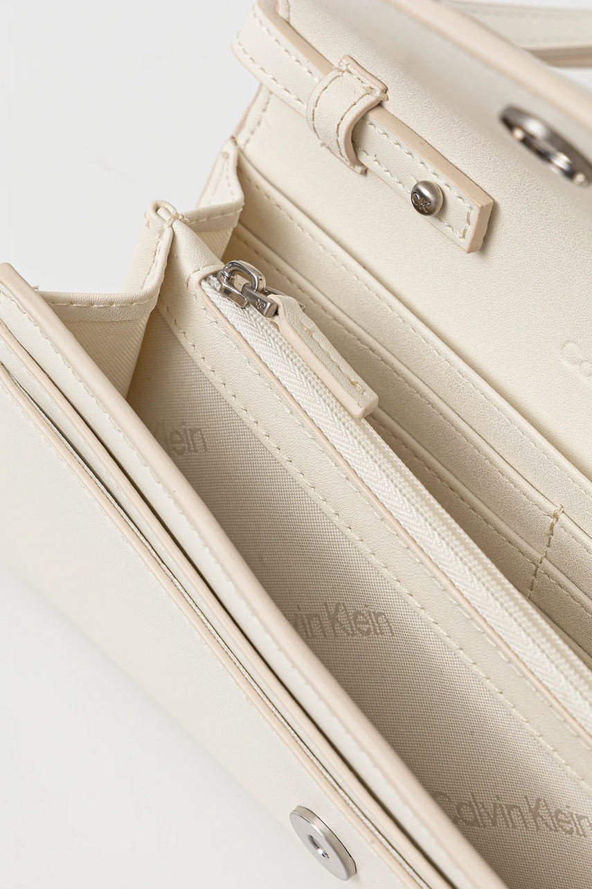 Τσάντα Calvin Klein χρώμα: μπεζ, K60K612970 φωτογραφία