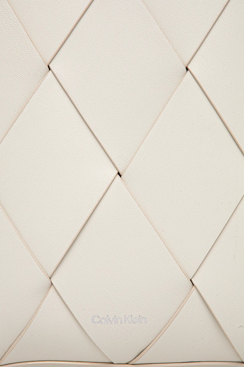 Τσάντα Calvin Klein χρώμα: μπεζ, K60K612991 φωτογραφία