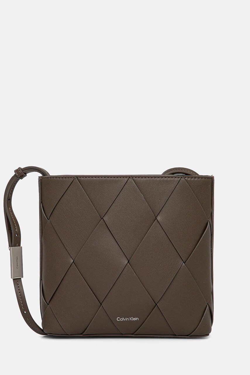 Levně Kabelka Calvin Klein hnědá barva, K60K612991