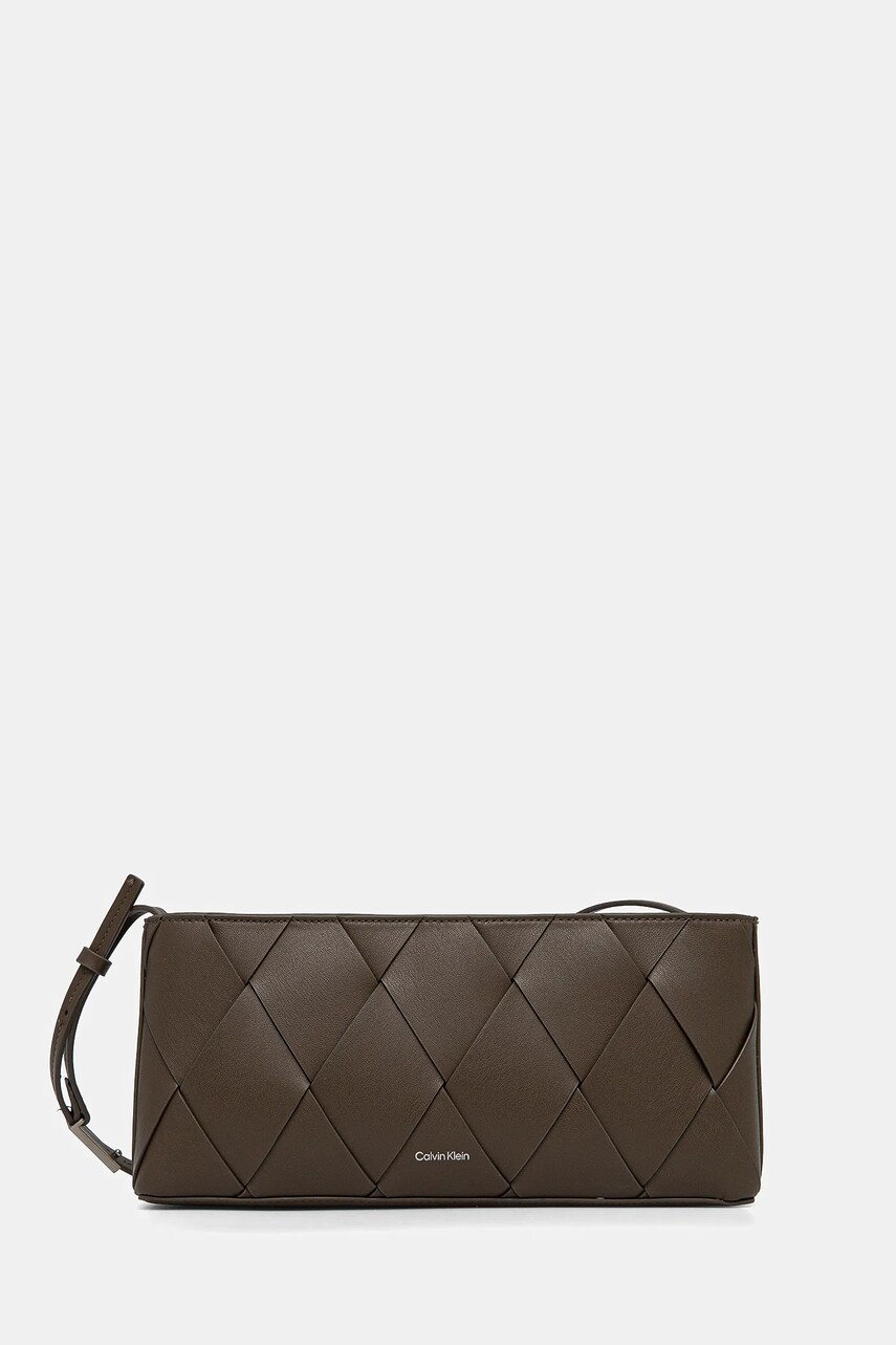 Levně Kabelka Calvin Klein hnědá barva, K60K612992